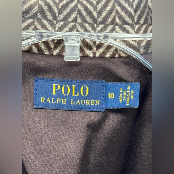 Polo by Ralph Lauren Blue Label Single Breasted Tan Herringbone Blazer 10 - Picture 6 of 15